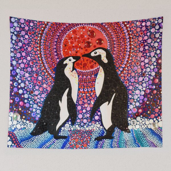 Artikelvorschau, Pinguine entworfen und verkauft von Deborah Malcolm Art.