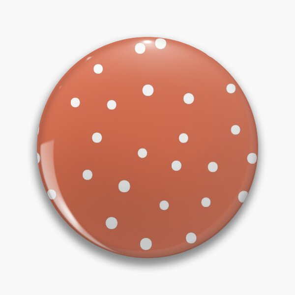 Item preview, Minimalistic Polka Dots Pattern, White Polka dot pattern, dotted aesthetic - VIntage Orange designed and sold by PattyTheGecko.