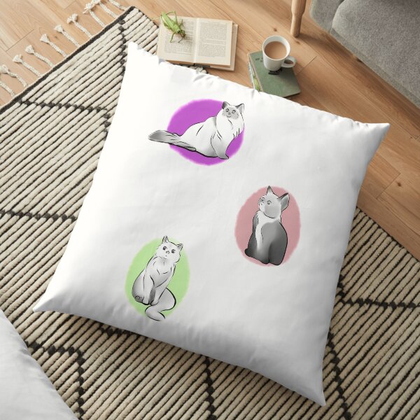 Kitten Floor Pillow