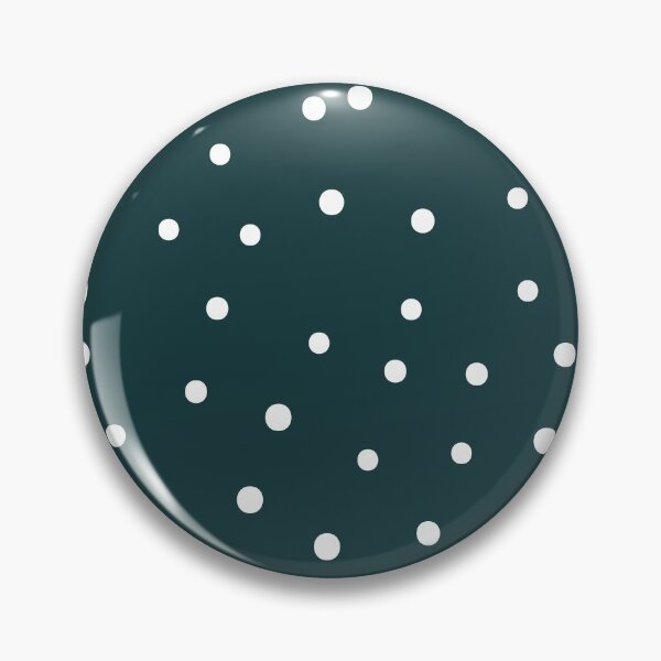 Item preview, Minimalistic Polka Dots Pattern, White Polka dot pattern, dotted aesthetic - Vintage Dark Teal designed and sold by PattyTheGecko.