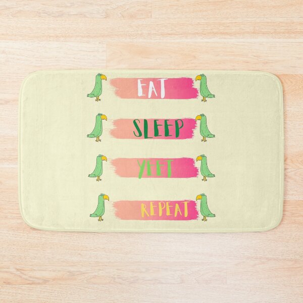 Item preview, Eat Sleep Yeet Repeat Green Parrots Design designed and sold by garhoud.