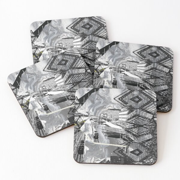 Item preview, Architectural black and white geometric and abstract design designed and sold by Mahnoor Haroon  Niazi.