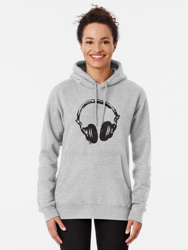 "Headphone" Pullover Hoodie by mamisarah Redbubble