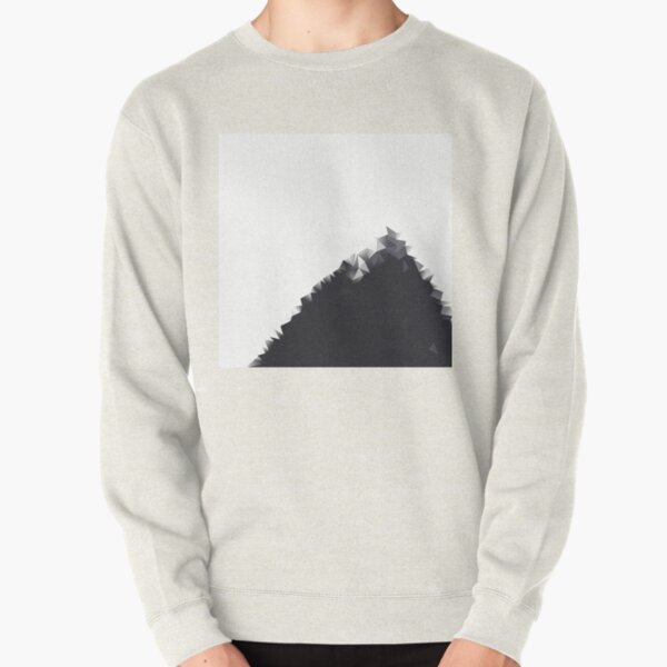 Polygon Black and White Pullover Sweatshirt