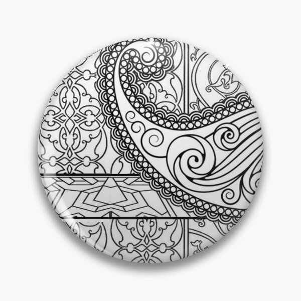 Item preview, Paisley and geometric line art motif design designed and sold by Mahnoor Haroon  Niazi.