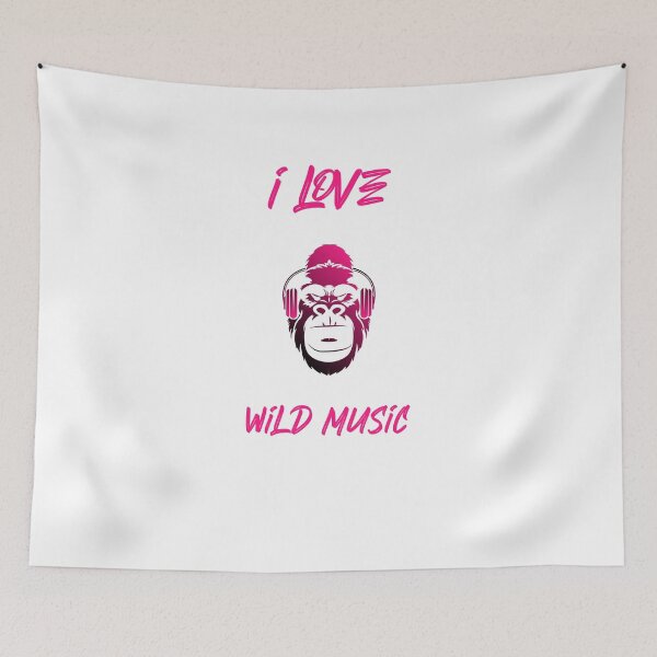 Item preview, I love wild music designed and sold by NickDsigns.