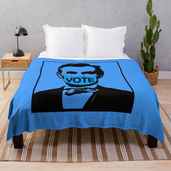 Item preview, Abraham Lincoln Wearing a FaceMask that Says VOTE designed and sold by LoveAndDefiance.