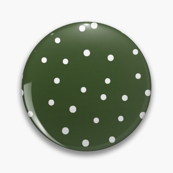 Item preview, Minimalistic Polka Dots Pattern, White Polka dot pattern, dotted aesthetic - Dark Green designed and sold by PattyTheGecko.