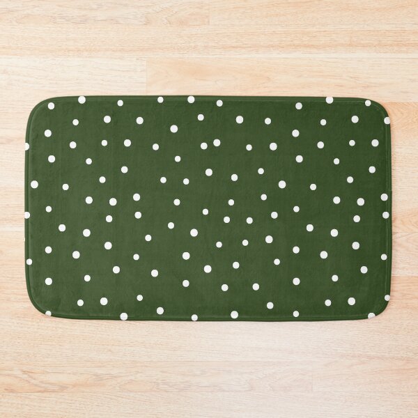 Item preview, Minimalistic Polka Dots Pattern, White Polka dot pattern, dotted aesthetic - Dark Green designed and sold by PattyTheGecko.