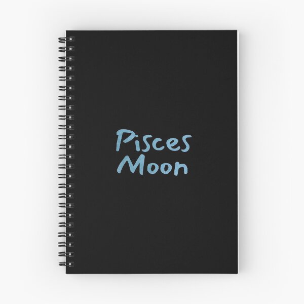 Item preview, Pisces Moon Text Blue designed and sold by leomooncreates.