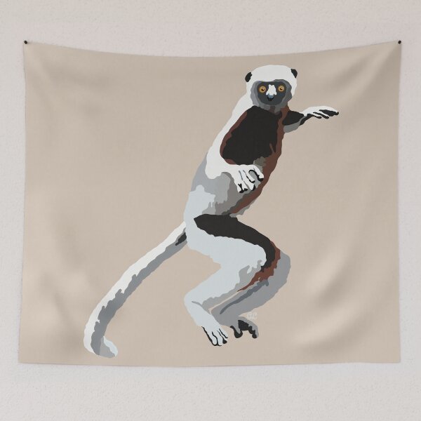 Item preview, Coquerel’s Sifaka (Propithecus coquereli) designed and sold by Alawstrations.