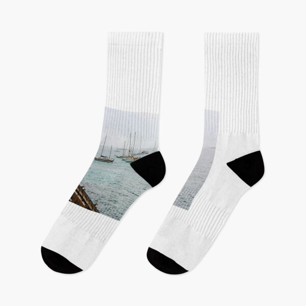 Item preview, sailboats and yachts soaking in the waves of the Mediterranean sea in ibiza designed and sold by alessiapenny.