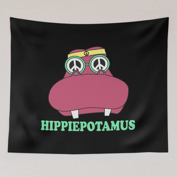 Item preview, Hippiepotamus Hippie Hippopotamus gift idea designed and sold by Argentini.