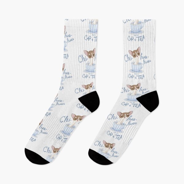 Item preview, Chihuahuas are my cup of tea - brown and white designed and sold by showersnack.