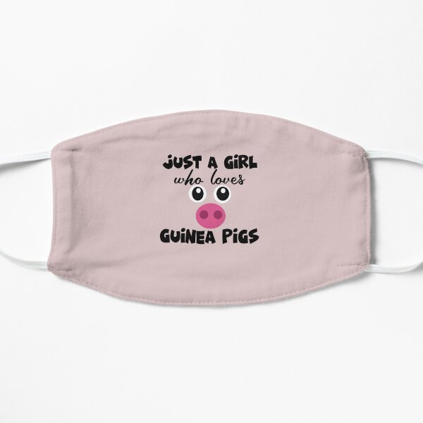 Cool Gift for Pet Lover Cute Guinea Pig Owner Gift Flat Mask