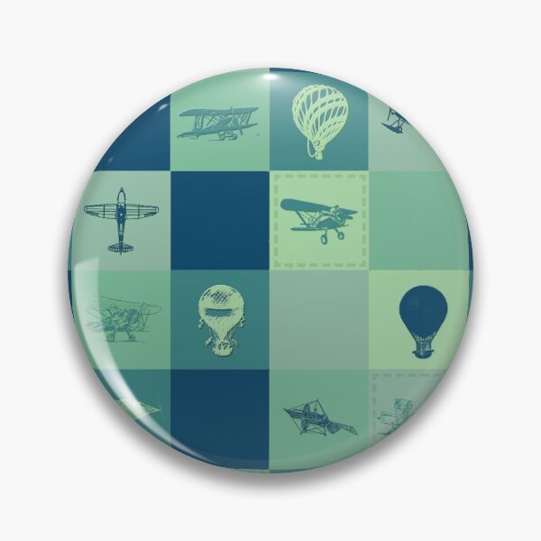 Item preview, Blue and green hot air balloons design designed and sold by Mahnoor Haroon  Niazi.