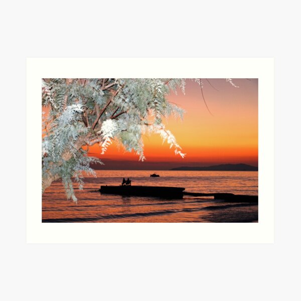 Arillas Sunset, Corfu, Greece Art Print