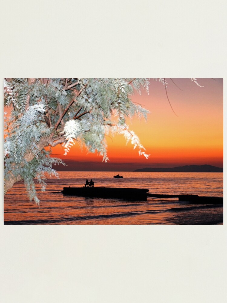 Alternate view of Arillas Sunset, Corfu, Greece Photographic Print