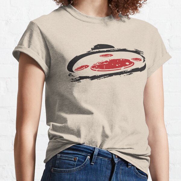 Alien Ship - Black and Red Lights Classic T-Shirt
