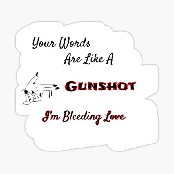 Gunshot Stickers Redbubble