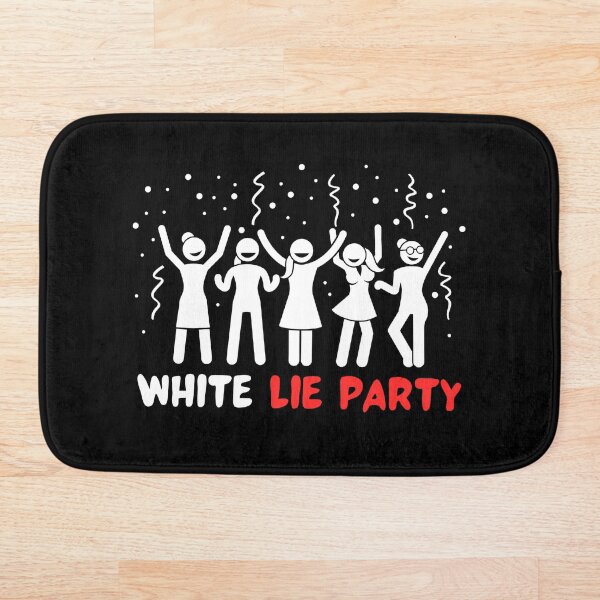 Item preview, White lie party graphic designed and sold by neevha.