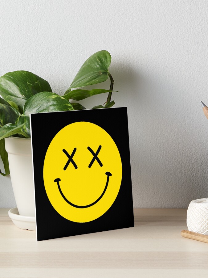custom X-eyed smiley face painting! : r/Nirvana