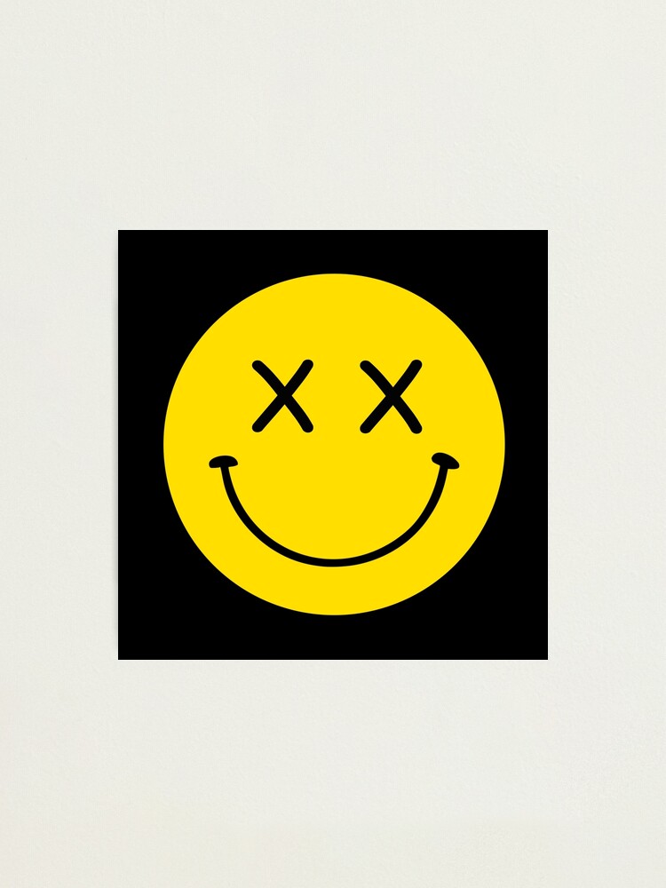 custom X-eyed smiley face painting! : r/Nirvana