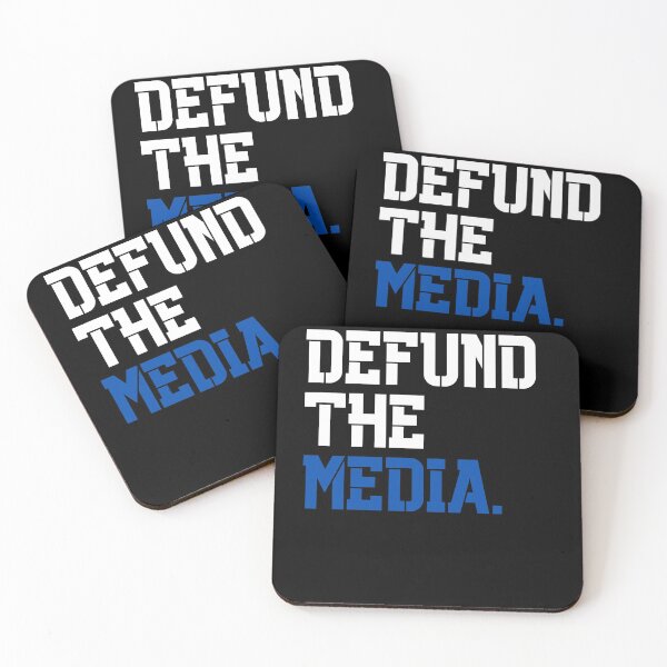 Item preview, Defund The Media Anti Fake News Police Support designed and sold by BrighterVibes.