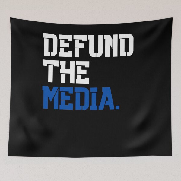 Item preview, Defund The Media Anti Fake News Police Support designed and sold by BrighterVibes.