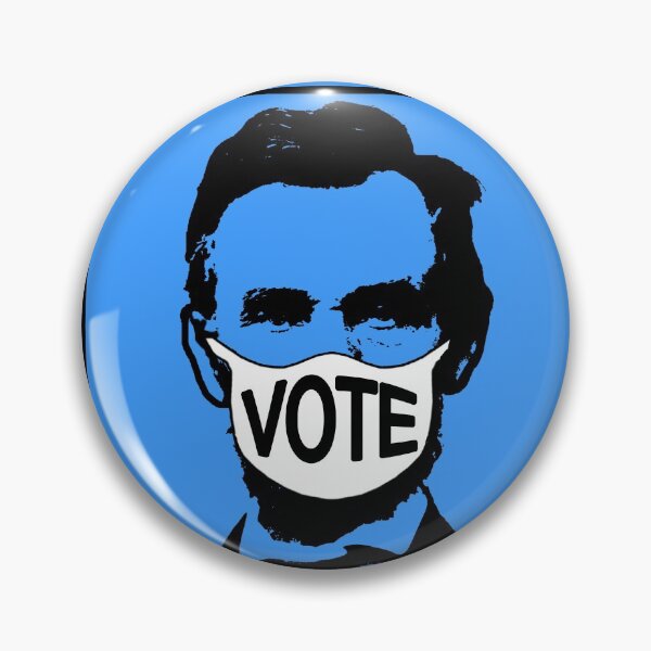 Item preview,  Abraham Lincoln Wearing a Face Mask Says VOTE designed and sold by LoveAndDefiance.