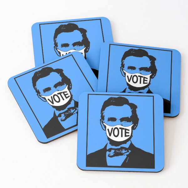 Item preview,  Abraham Lincoln Wearing a Face Mask Says VOTE designed and sold by LoveAndDefiance.
