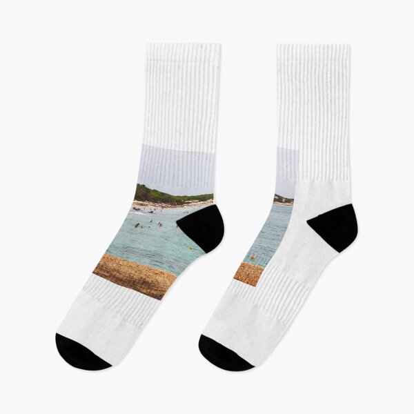 Item preview, saline beach of ibiza in summer in the balearic islands designed and sold by alessiapenny.