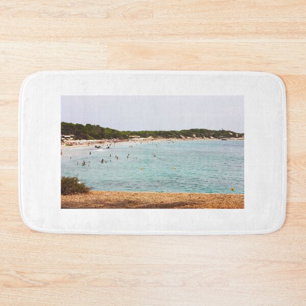 Item preview, saline beach of ibiza in summer in the balearic islands designed and sold by alessiapenny.