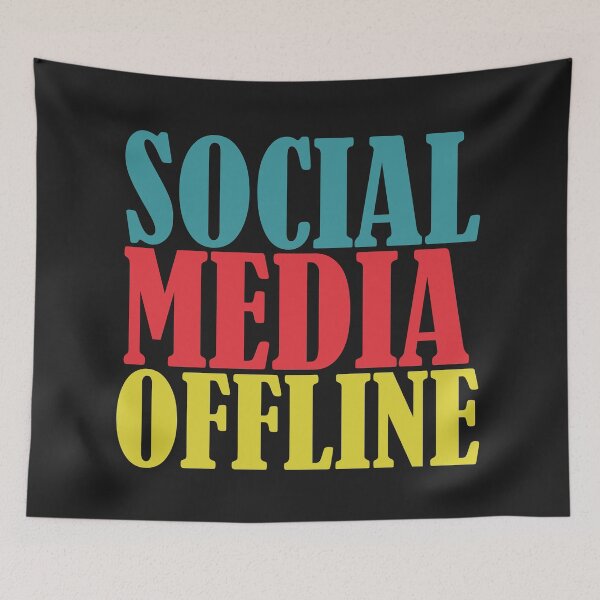 Item preview, Social Media Offline- Social media Detox- Social Media Luxury- Retro/ Vintage Colors designed and sold by EvaWolf.