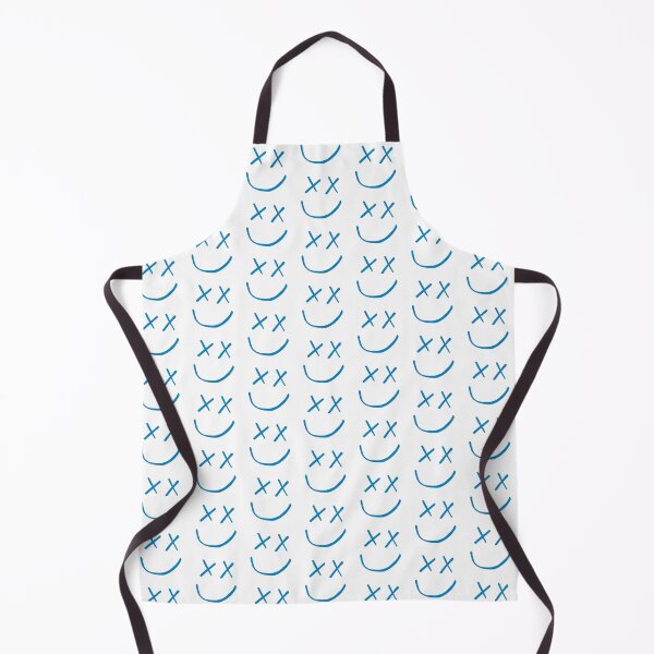 Blue smiley face Apron