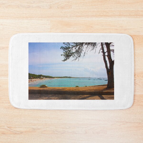 Item preview, saline beach of ibiza in summer in the balearic islands designed and sold by alessiapenny.