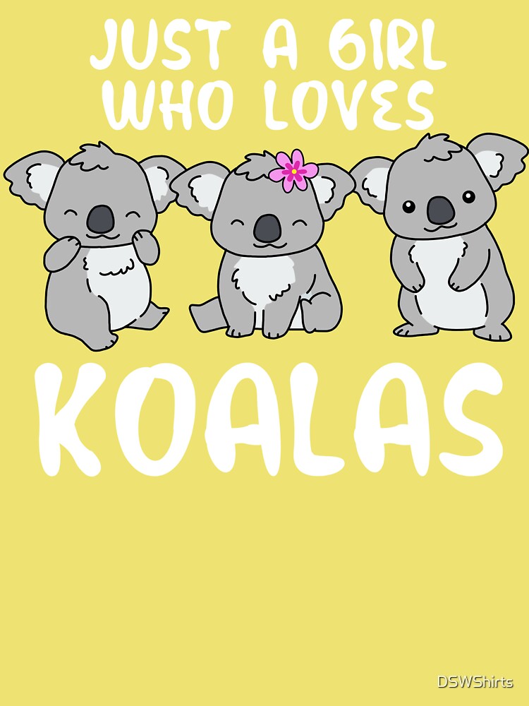 Just A Girl Who Loves Koalas Gifts Koala Gifts Girls Koala Greeting Card  for Sale by DSWShirts