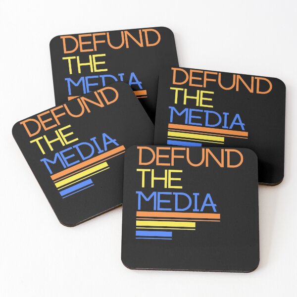 Item preview, Retro Vintage Defund The Media Anti Fake News 80's Tee designed and sold by BrighterVibes.