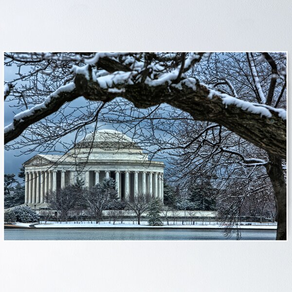 Item preview, Jefferson Memorial in winter 3 designed and sold by mkurec.