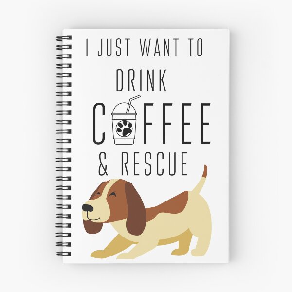 Item preview, Beagle and coffee cartoon designed and sold by OneTimeEngineer.