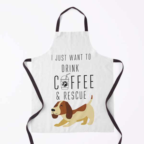 Item preview, Beagle and coffee cartoon designed and sold by OneTimeEngineer.