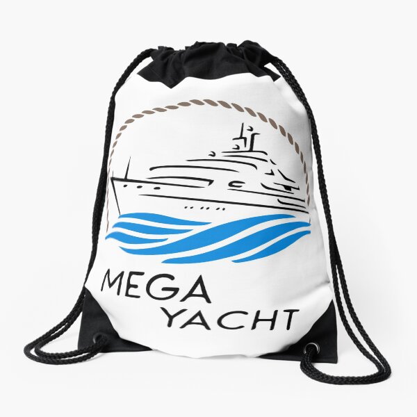Mega Yacht Drawstring Bag