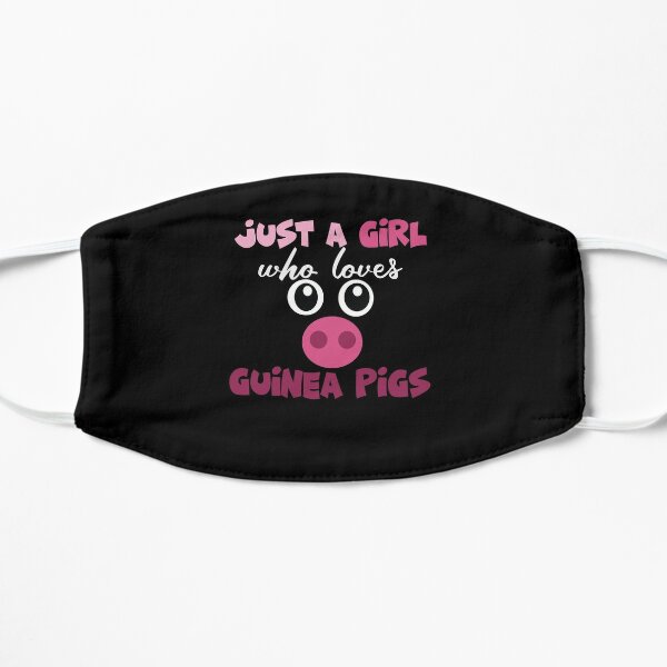 Cool Gift for Pet Lover Cute Guinea Pig Owner Gift Flat Mask