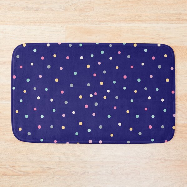 Item preview, Adorable Pastel Coloured Dots Pattern - Polka dot pattern, dotted aesthetic - Dark Blue designed and sold by PattyTheGecko.