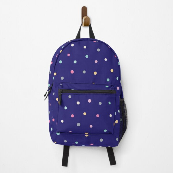 Item preview, Adorable Pastel Coloured Dots Pattern - Polka dot pattern, dotted aesthetic - Dark Blue designed and sold by PattyTheGecko.