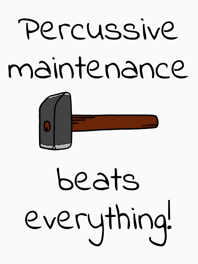 percussive maintenance by coldteacomics