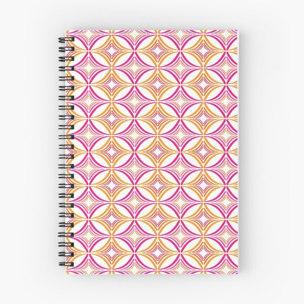 Item preview, Four Point Star Pattern in Orange and Pink designed and sold by Reconocer.