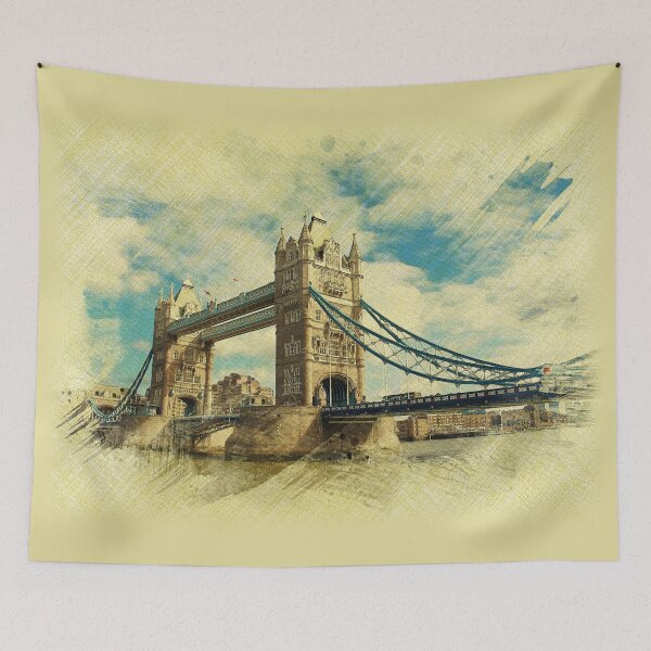 Item preview, London Bridge Sticker designed and sold by gooddesignart.