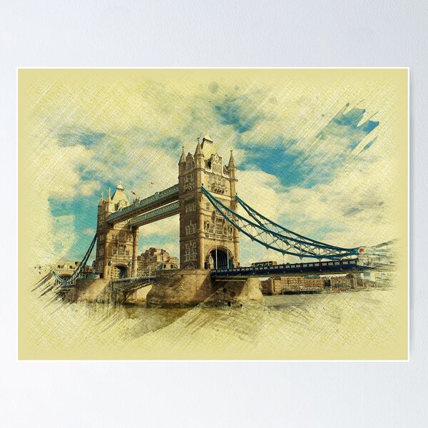 Item preview, London Bridge Sticker designed and sold by gooddesignart.
