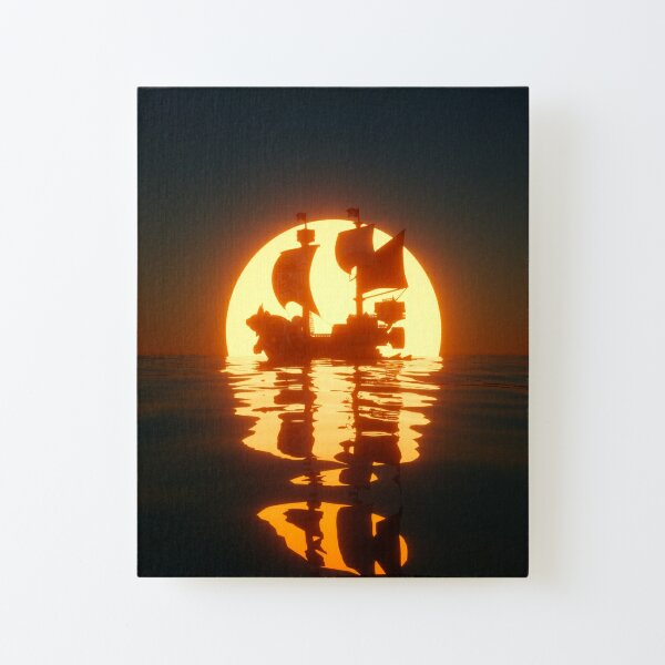 Thousand Sunny Canvas Mounted Print
